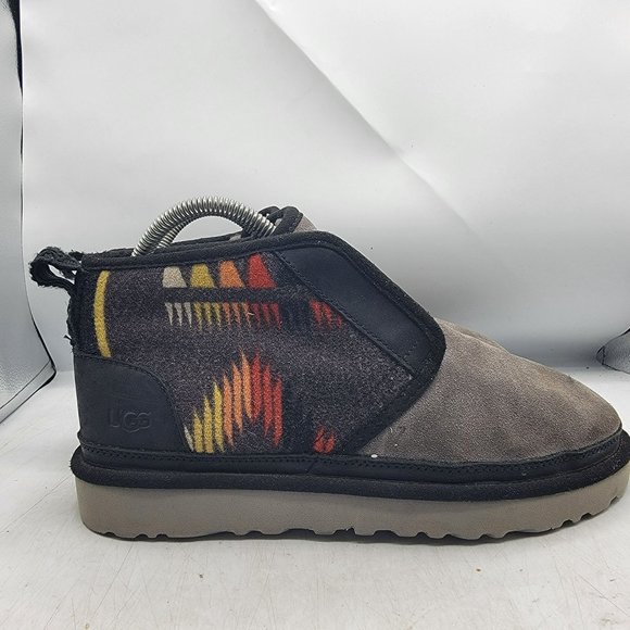 UGG Neumel Flex Woodmont Mens 8 Gray Black Chukka Ankle Boots Walking 1113612 - Picture 7 of 13